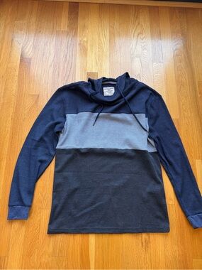 Hudson & Barrow NYC Men’s Textured Hoodie – Size Larg